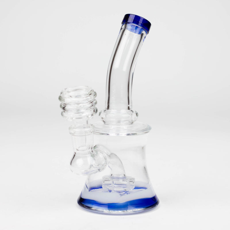 O 6.5" bent neck glass bong with diffuser