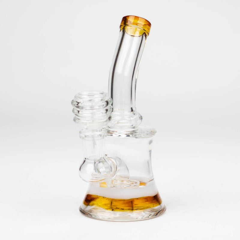 O 6.5" bent neck glass bong with diffuser