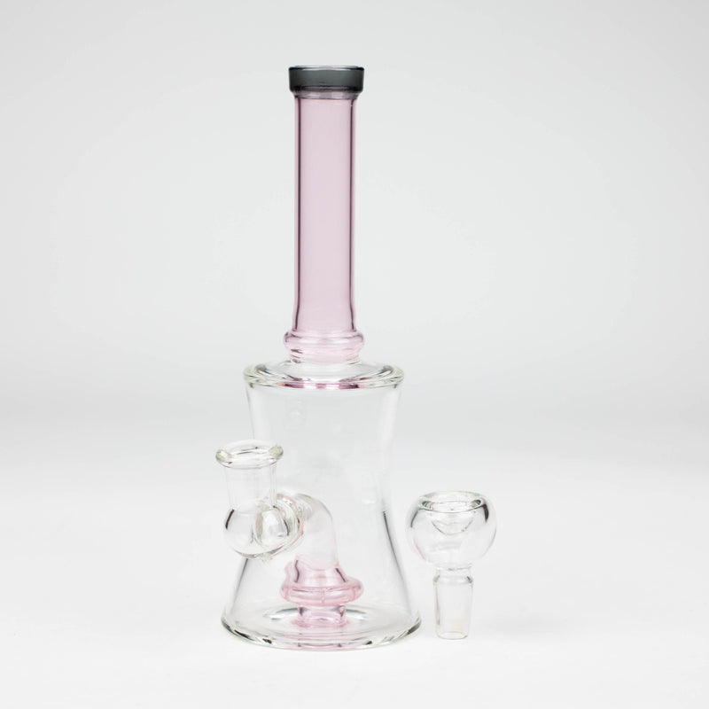 O 8" color tube glass bong with diffuser