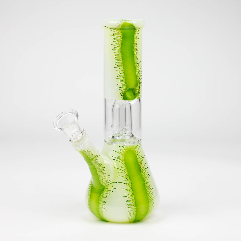 O 8" Single Dome Percolator glass water Bong-Assorted