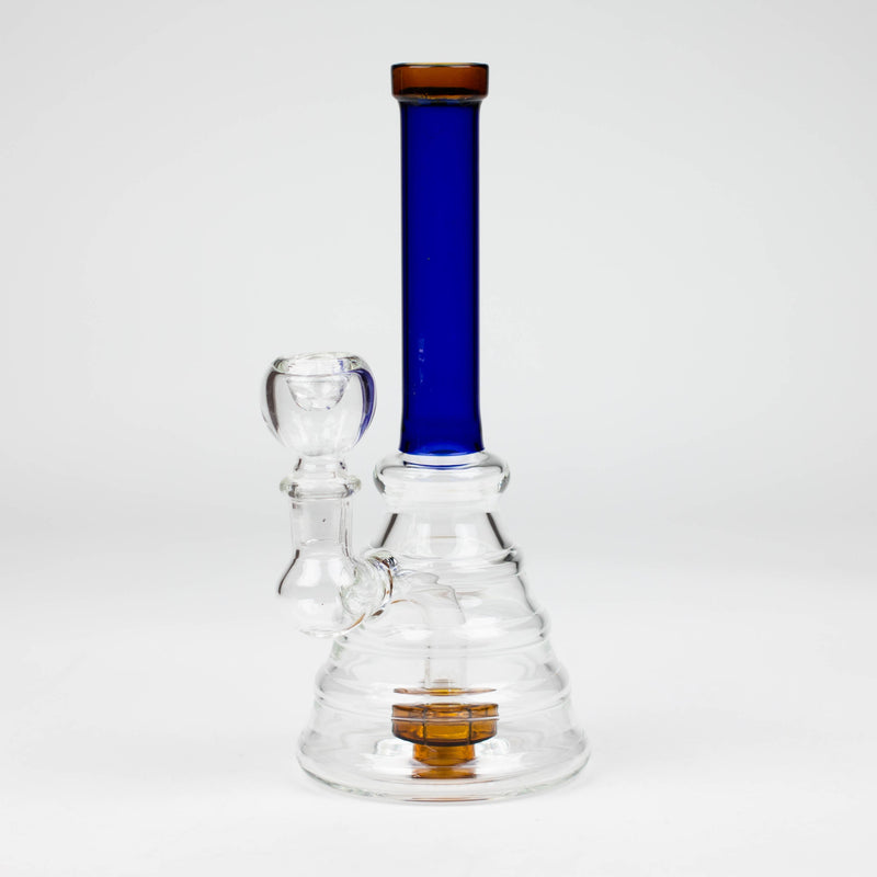 O 8" color tube glass bong with diffuser