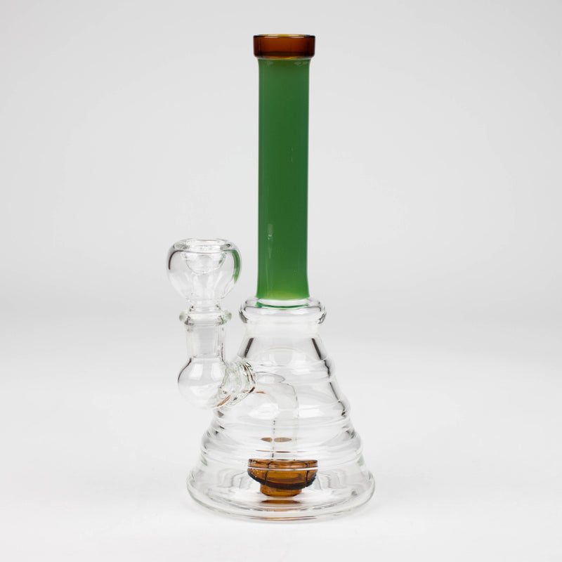 O 8" color tube glass bong with diffuser