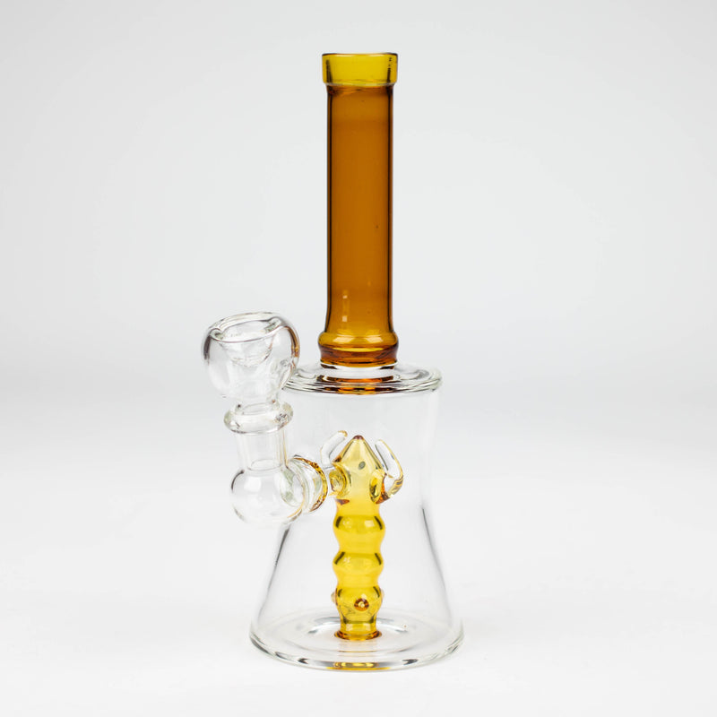 O 8" color tube glass bong with diffuser