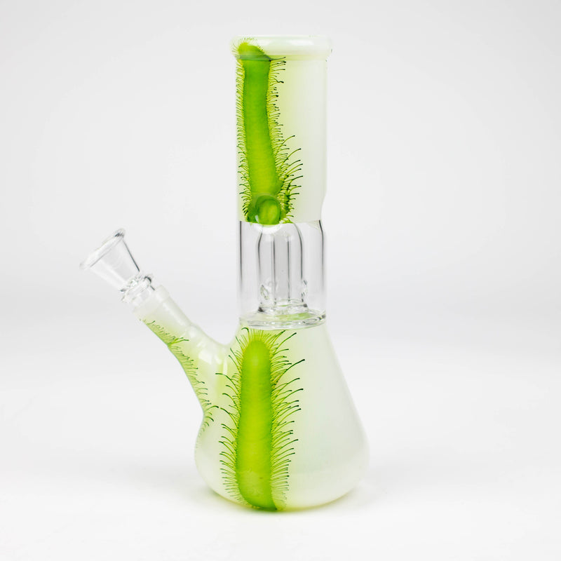 O 8" Single Dome Percolator glass water Bong-Assorted