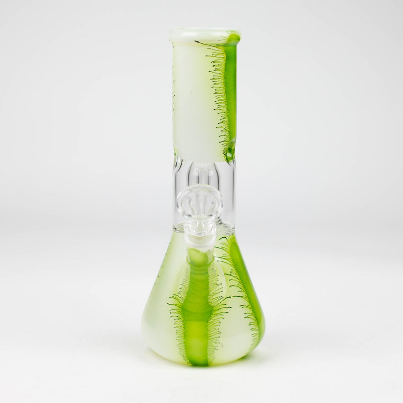 O 8" Single Dome Percolator glass water Bong-Assorted