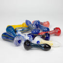 4.5” Assorted design Soft glass hand pipe Jar of 12 Glass Pipe Bongzie Smokes