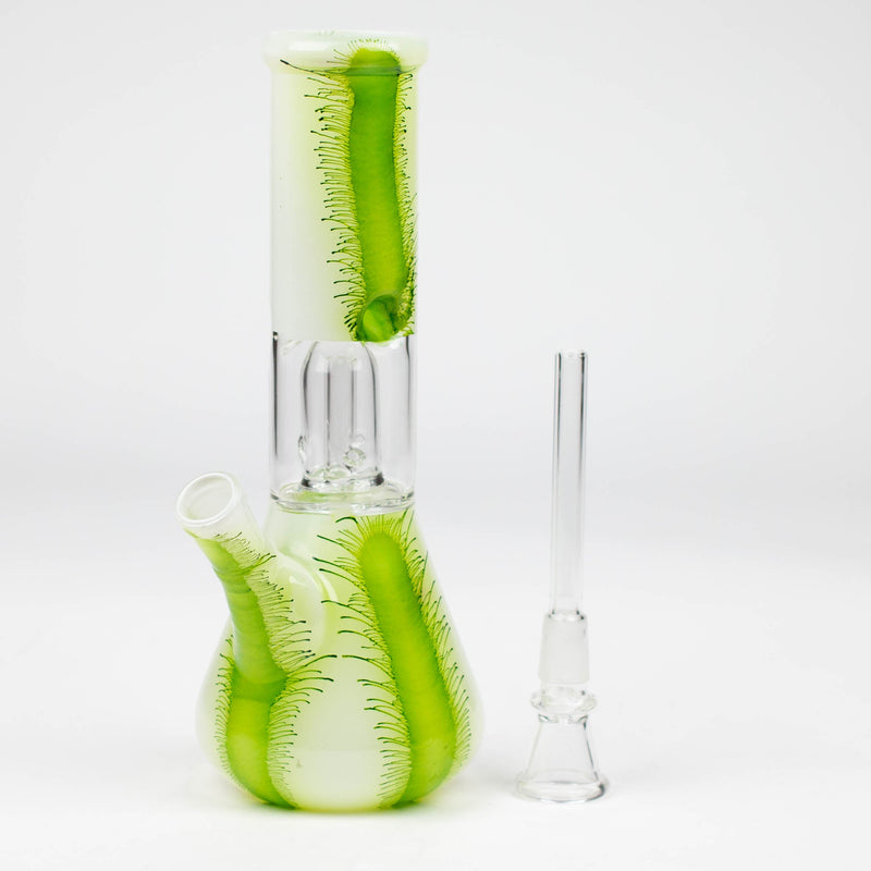 O 8" Single Dome Percolator glass water Bong-Assorted