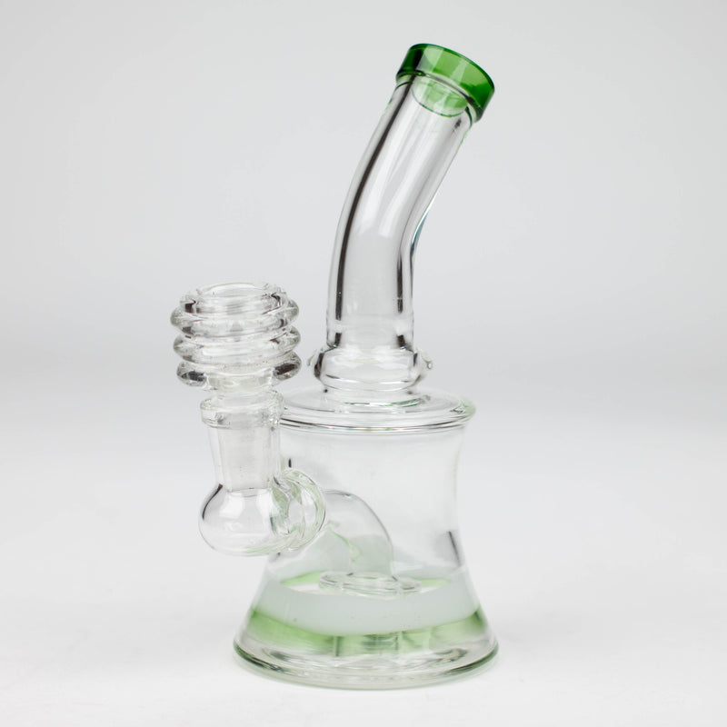 O 6.5" bent neck glass bong with diffuser