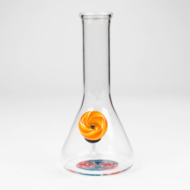 O 6" beaker glass water bong