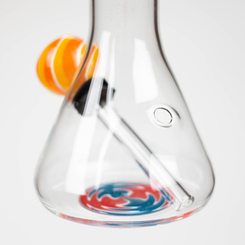 O 6" beaker glass water bong