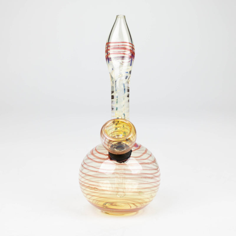 O 6" changing color glass bong