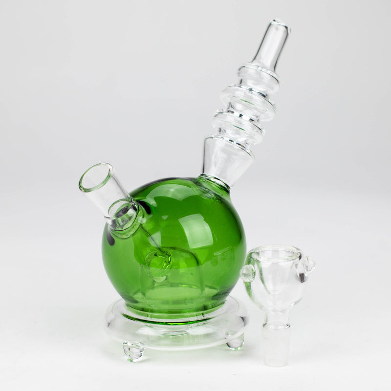 O 6" Apple glass water bong