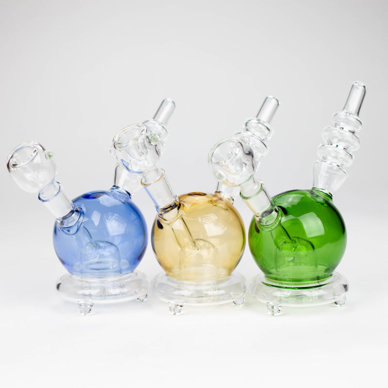 O 6" Apple glass water bong