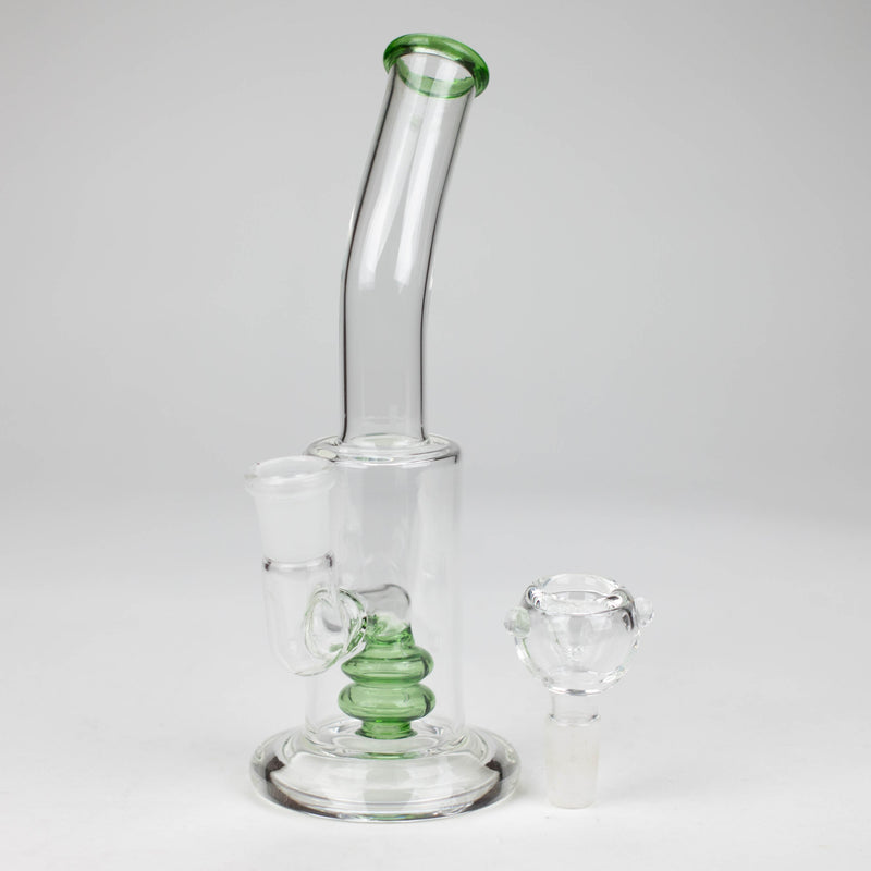 O 7.5" bent neck glass bong