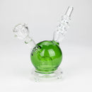 6" Apple glass water bong Glass Bong Bongzie Smokes Green