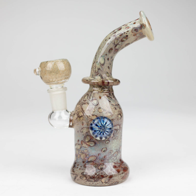 O 8" Marble with eye glass bong