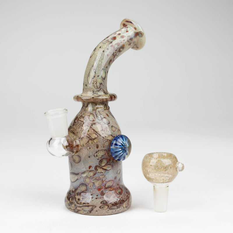 O 8" Marble with eye glass bong