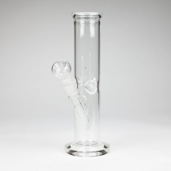 O 10" Straight tube glass water bong