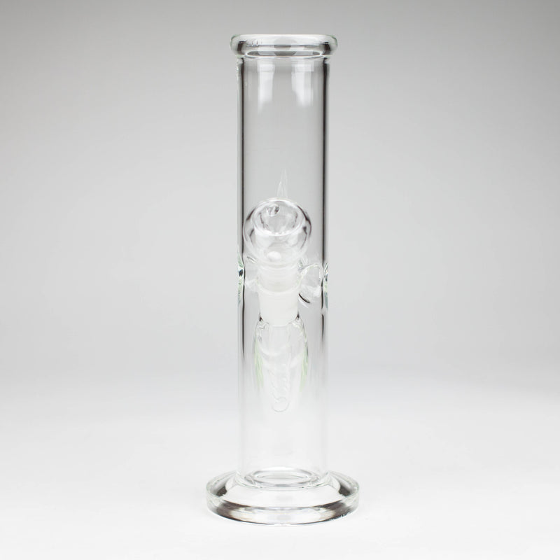 O 10" Straight tube glass water bong