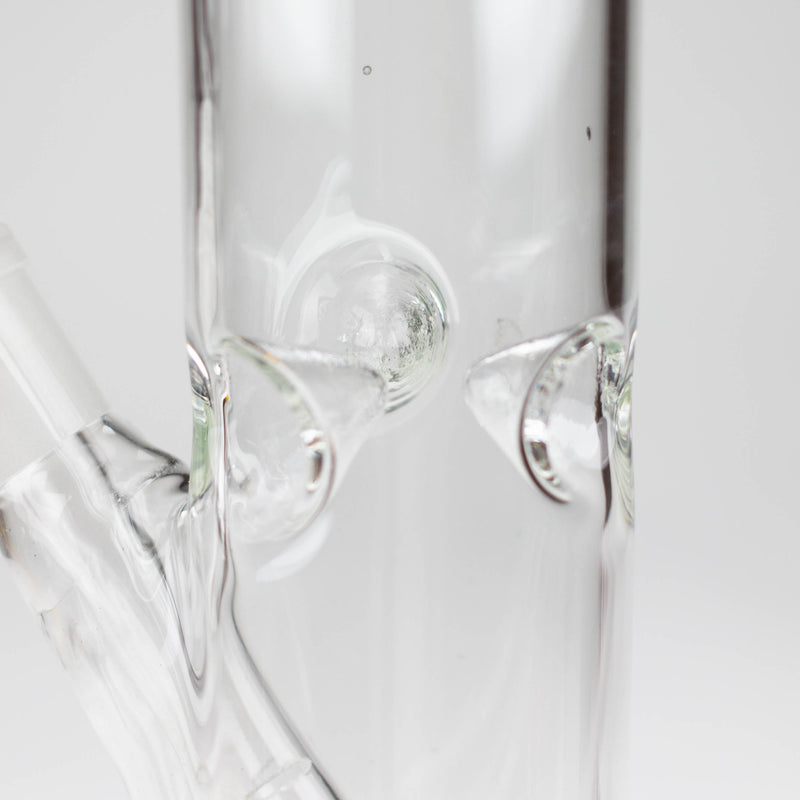 O 10" Straight tube glass water bong