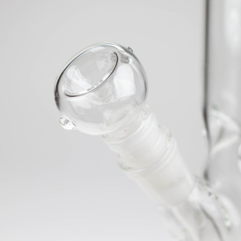 O 10" Straight tube glass water bong