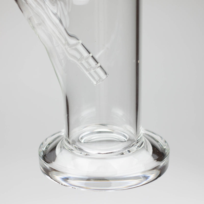 O 10" Straight tube glass water bong