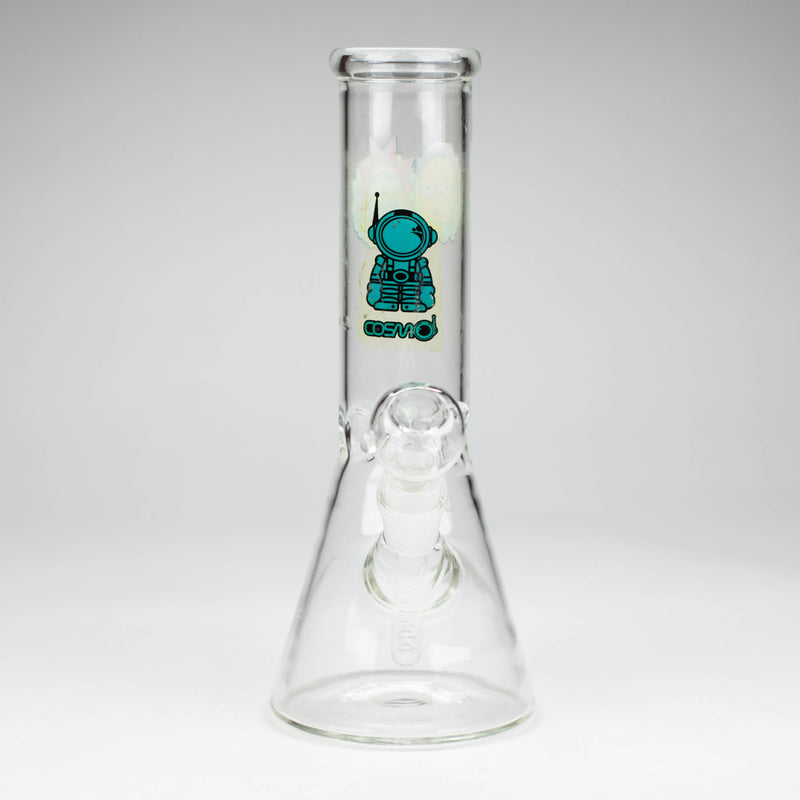 O 10" clear beaker glass water bong