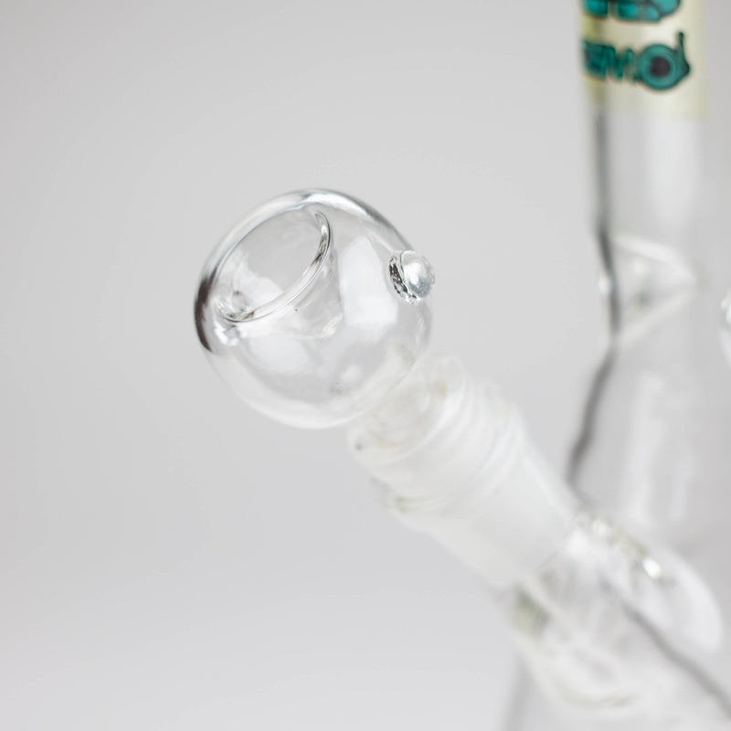 O 10" clear beaker glass water bong