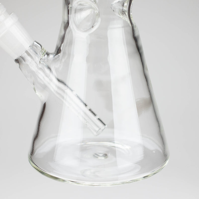 O 10" clear beaker glass water bong