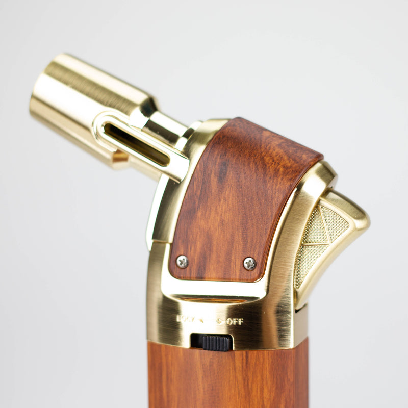 O Scorch Torch |  5.25″ 45 degree Single flame Wooden  torch lighter [61715-1]