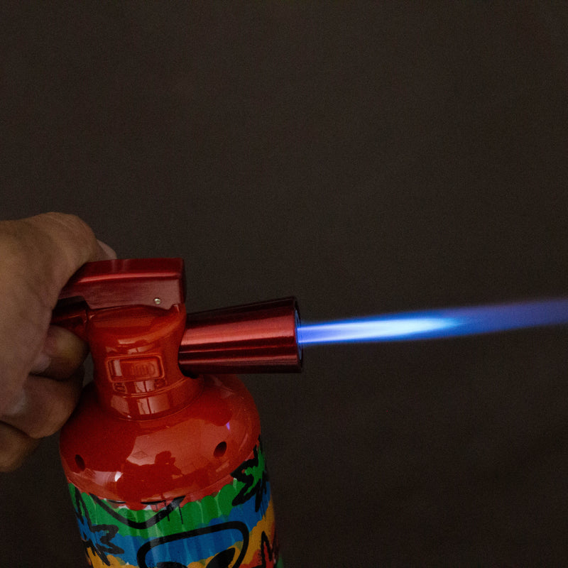 O Click It | 2-in-1 Large Fire Extinguisher Torch Lighter & Stash Can