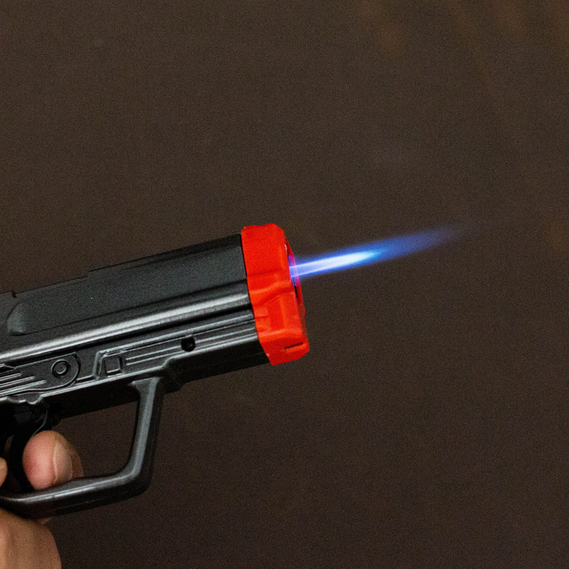 O Click It | 5.5" Pistol Large Single Torch Lighter [GH-9073]