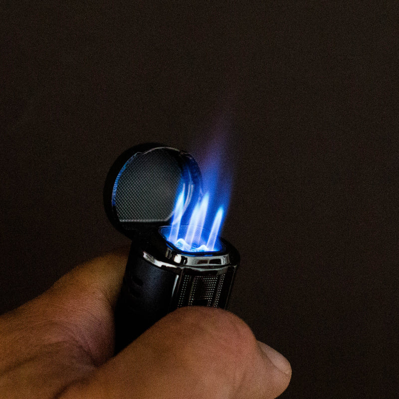 O Scorch Torch | 3.5″ Quadro flame Easy Held with Cigar punch [61574-1]