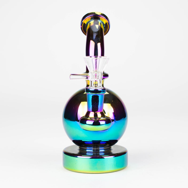 O 7" Solid Color Electroplate Glass Bong