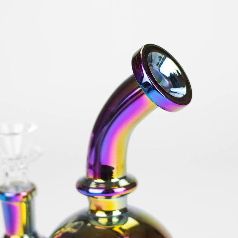 O 7" Solid Color Electroplate Glass Bong