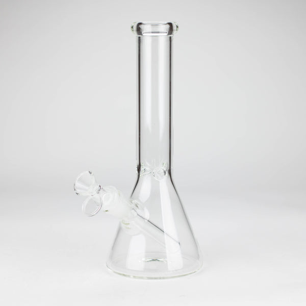 O 10" 4mm Clear Beaker Water Bong