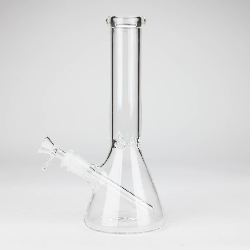 O 10" 4mm Clear Beaker Water Bong