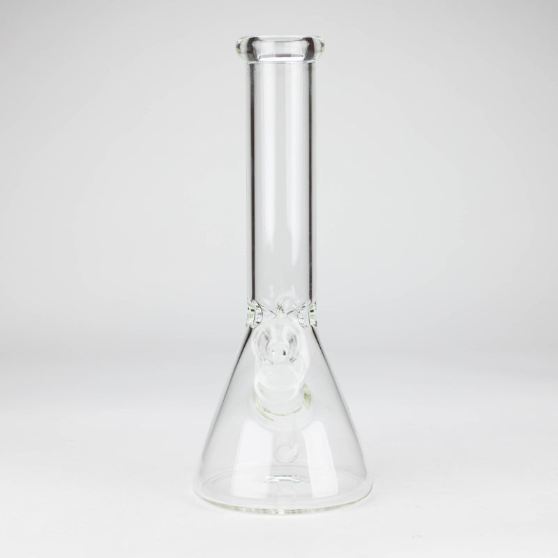 O 10" 4mm Clear Beaker Water Bong