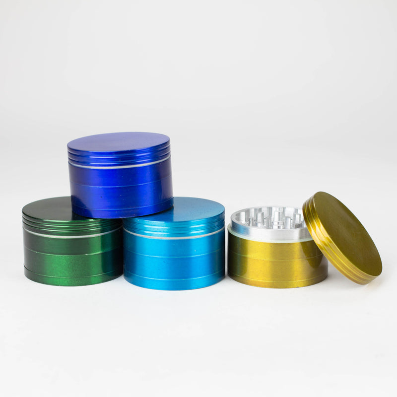 O 58mm 4 parts Mixed color aluminium grinder pack of 12