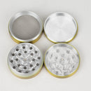 58mm 4 parts Mixed color aluminium grinder pack of 12 Display Pack Bongzie Smokes