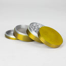 58mm 4 parts Mixed color aluminium grinder pack of 12 Display Pack Bongzie Smokes