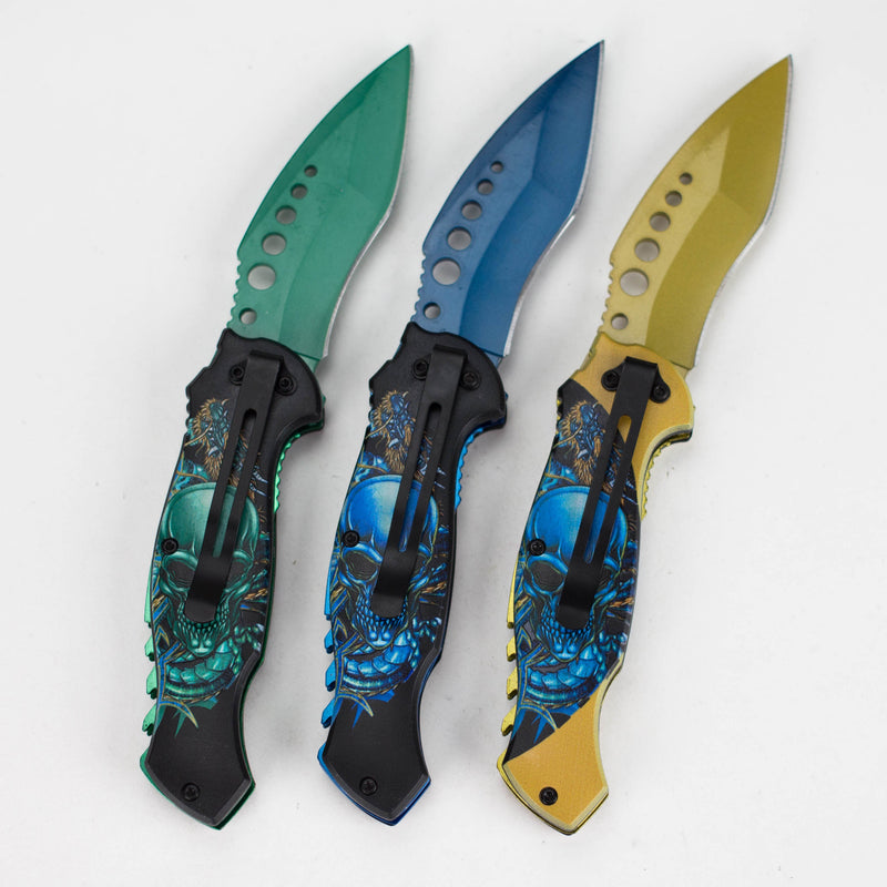 O SpectraSkull  Foldable Pocket Knife