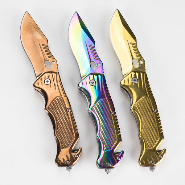 O Metallic Elegance Foldable Pocket Knife