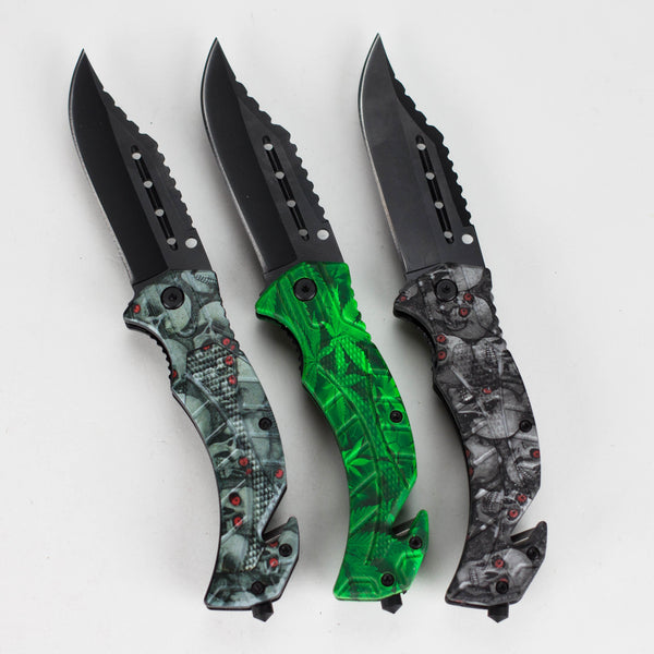 O SkullStrike Foldable Pocket Knife