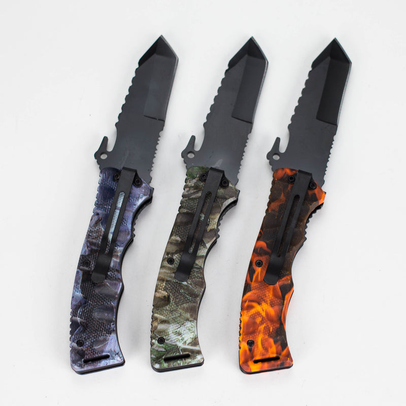 O Tactical Flame Foldable Pocket Knife