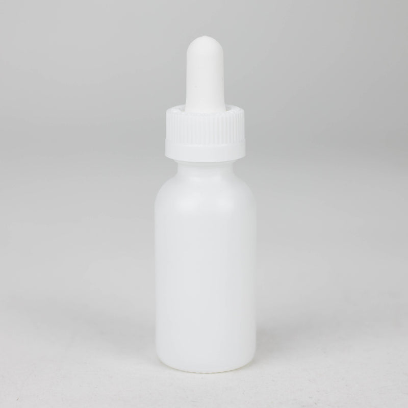 O 30ml Matt White  Bottles with Dropper - Box of 12