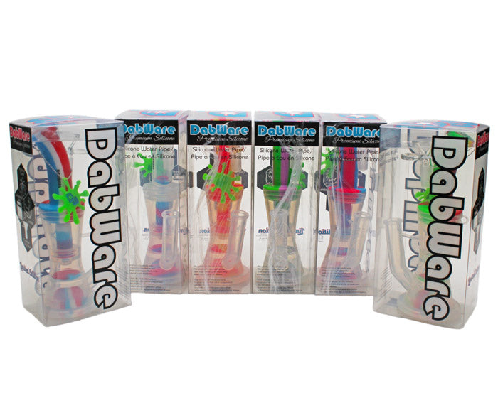 Silicone Bubbler Dabware Platinum 10" Double Perc (Green)_1