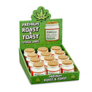 Mini prescription stash jar in 12 pc display Jar Roast and Toast Gifts