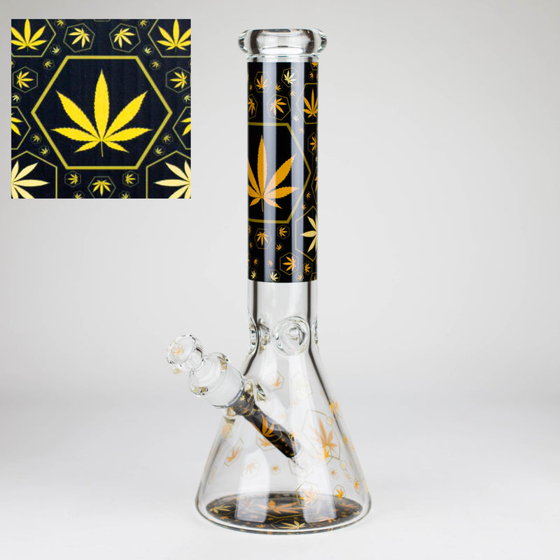 O 14″ Design Exclusive License Glass 7mm Bong Beaker Bong-Box of 6 [C1559-COMBO A]