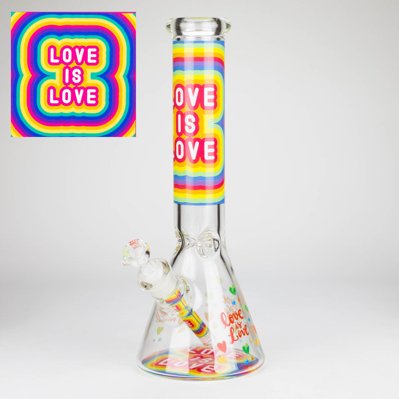 O 14″ Design Exclusive License Glass 7mm Bong Beaker Bong-Box of 6 [C1559-COMBO A]